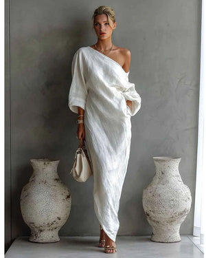 Effortless Win Draped Maxi Dress