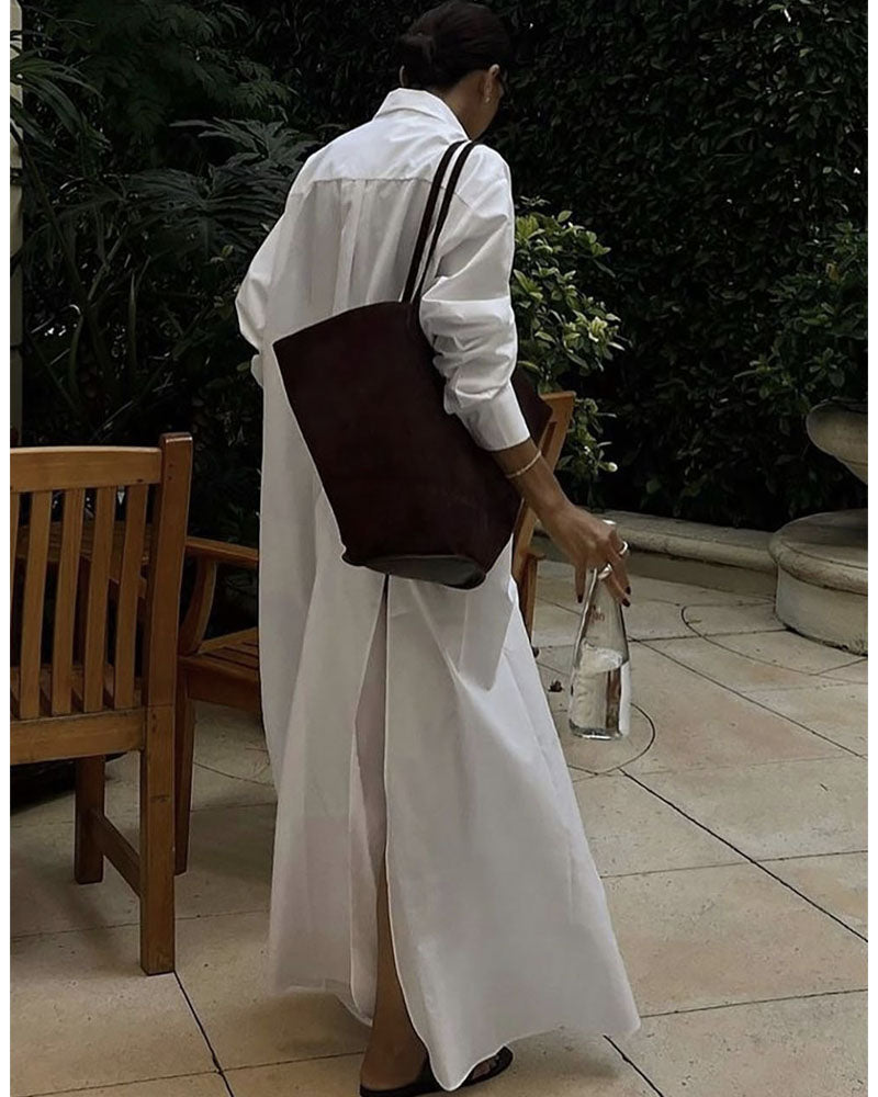 Eleanor Oversized Shirt Maxi Dress