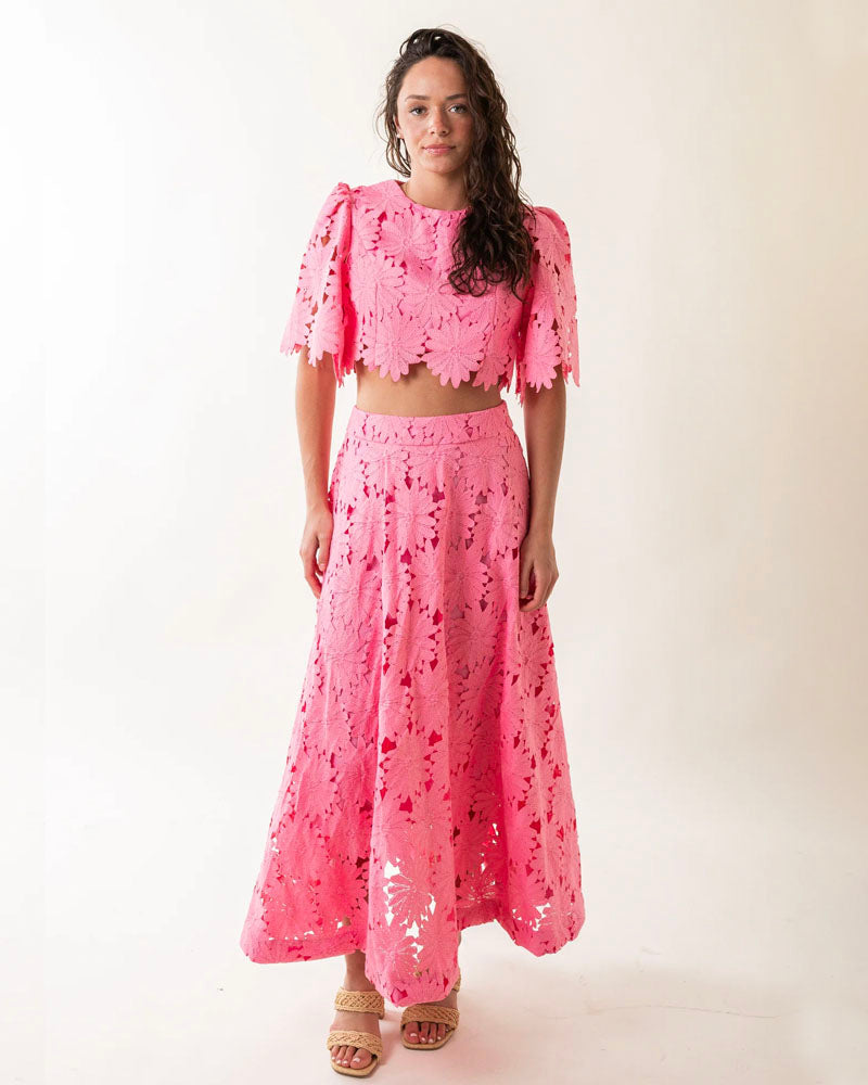 Elegance Lace Skirt Set