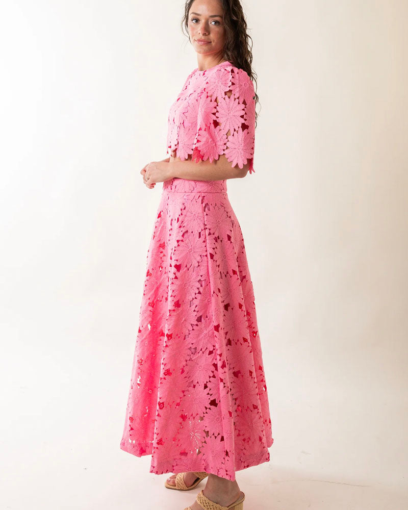 Elegance Lace Skirt Set