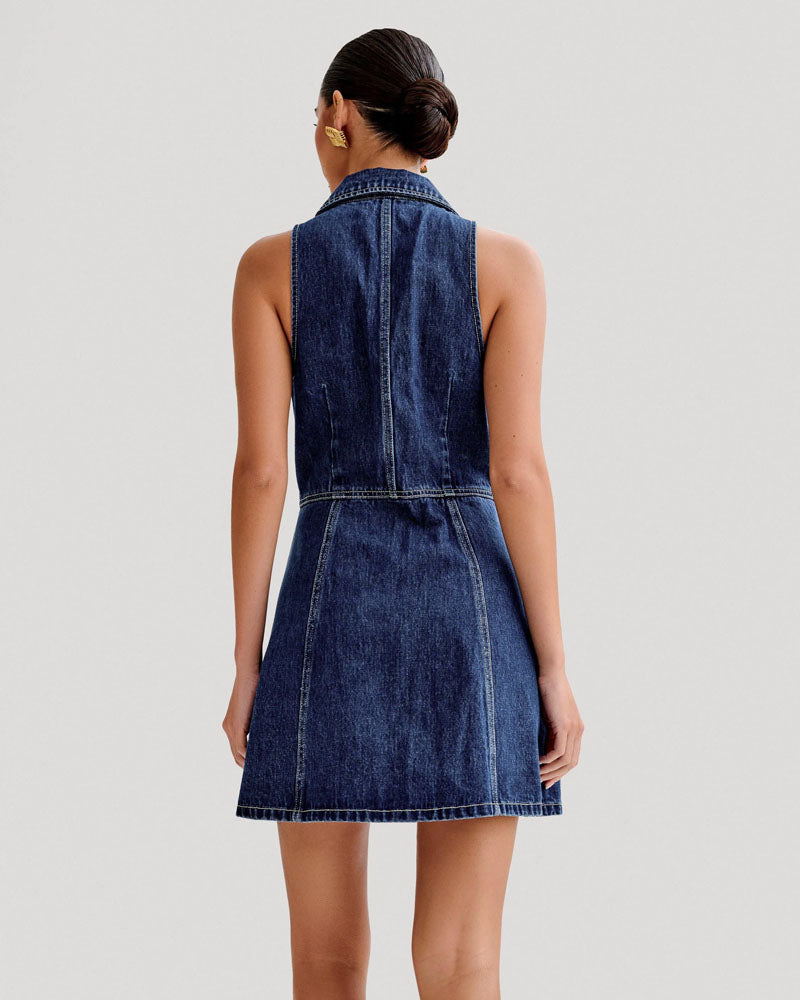 Eugenie Denim-Minikleid