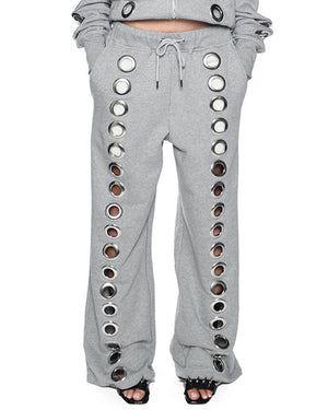 Eyelet Tracksuit Sweatpants