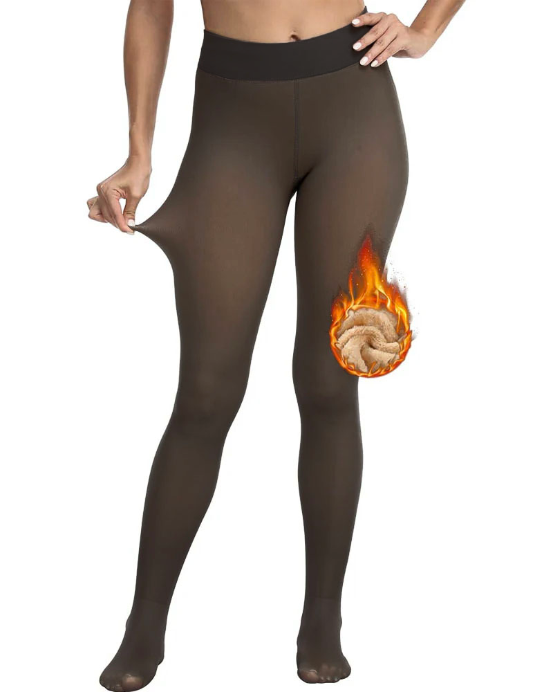 Fleece-lined Leggings Nude