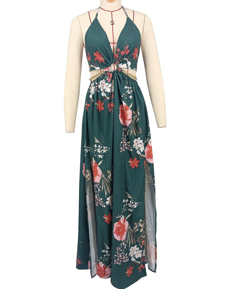 Floral Garden Maxi Dress Flower F