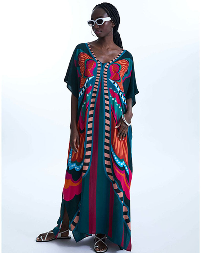 Floral Maxi Beach Dress