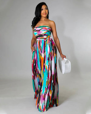 Free Flare Jumpsuit Multicolor11