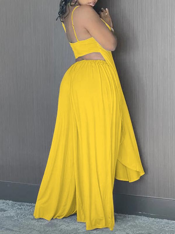 Solides Camisole- und Hosen-Set – Ausverkauf