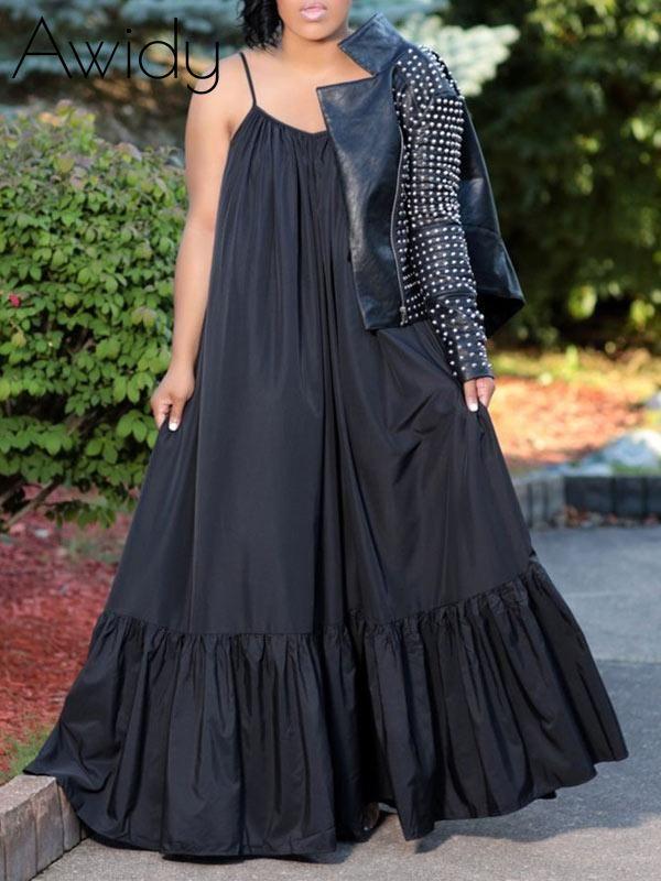 Cami Ruffle Maxi Dress