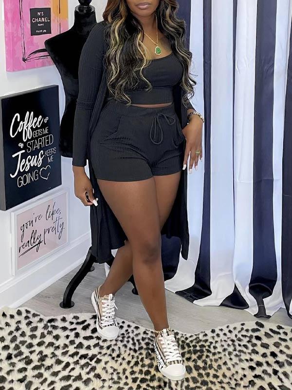 Ensemble côtelé 3 pièces