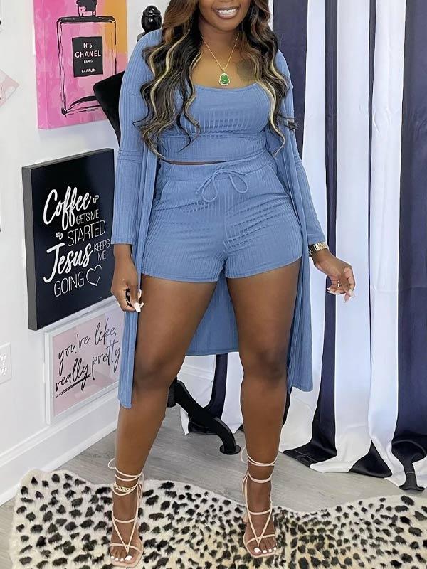 Ensemble côtelé 3 pièces