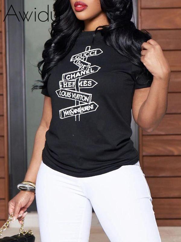 Logo Print Tee Black