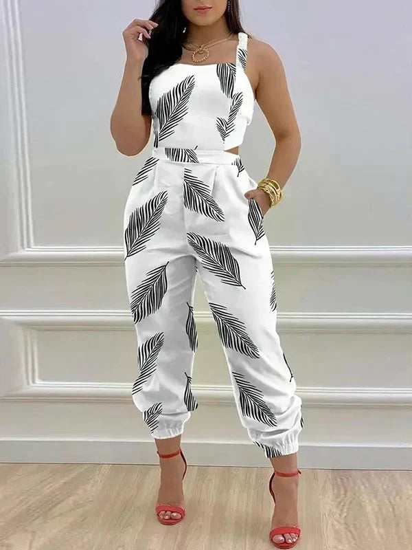 Indiebeautie – Jogging-Jumpsuit mit Rückenschnürung