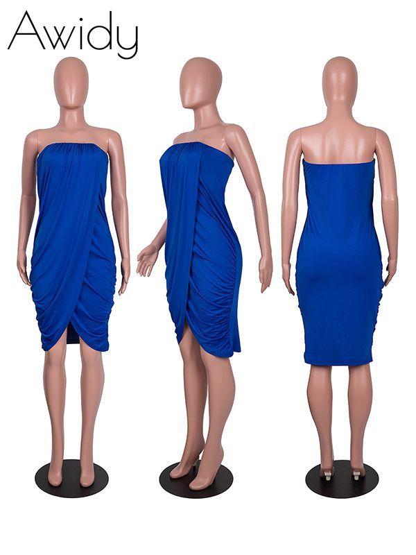 Strapless Ruched Dress