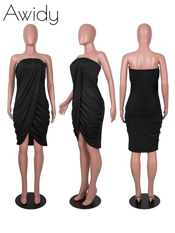 Strapless Ruched Dress