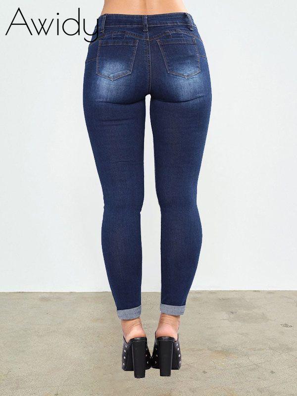 Distressed Skinny Jeans--Clearance