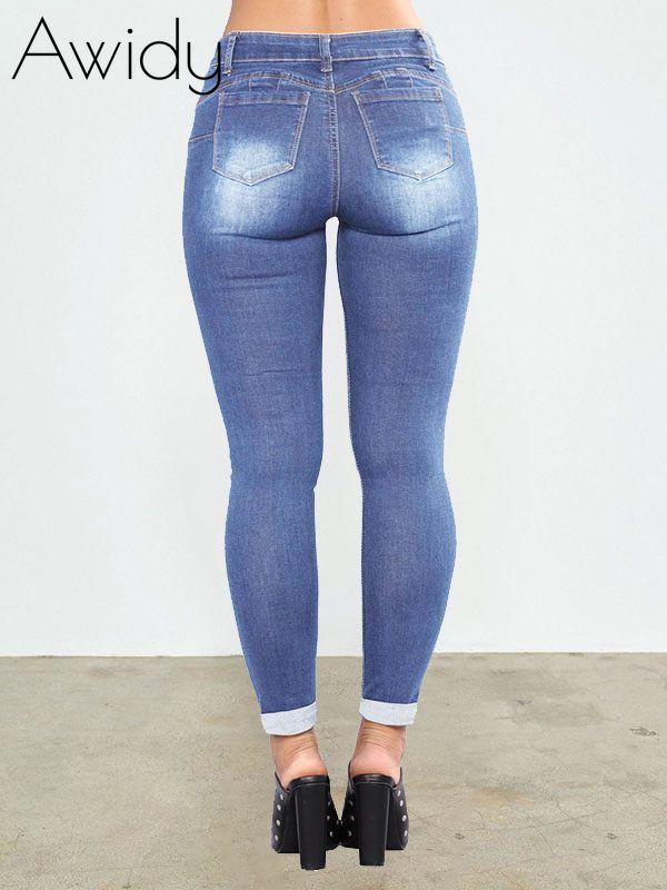 Distressed Skinny Jeans--Clearance