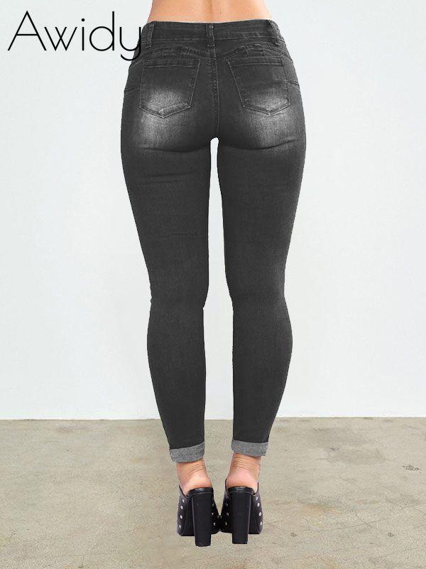Distressed Skinny Jeans--Clearance