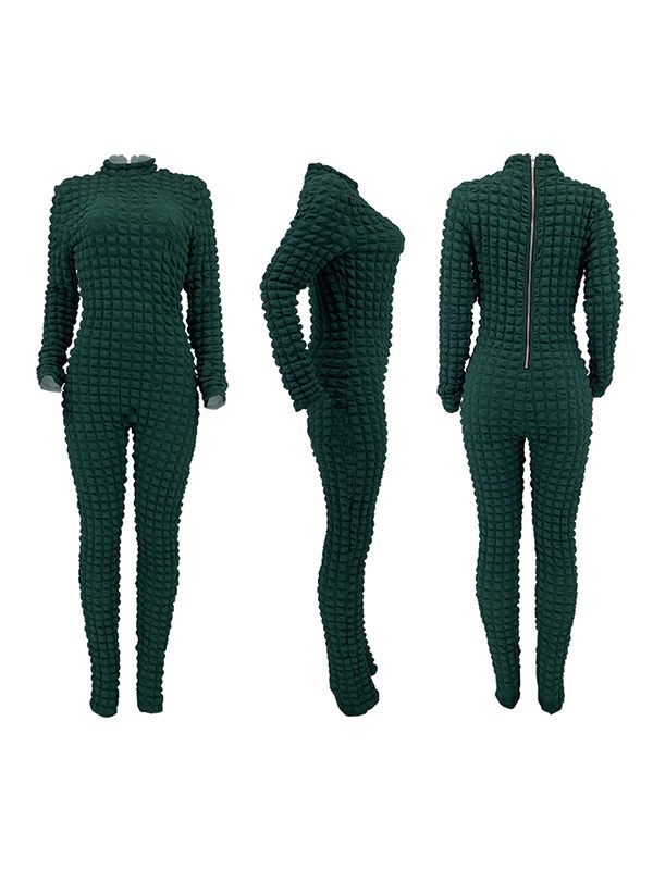 Jumpsuit mit einfarbiger Struktur