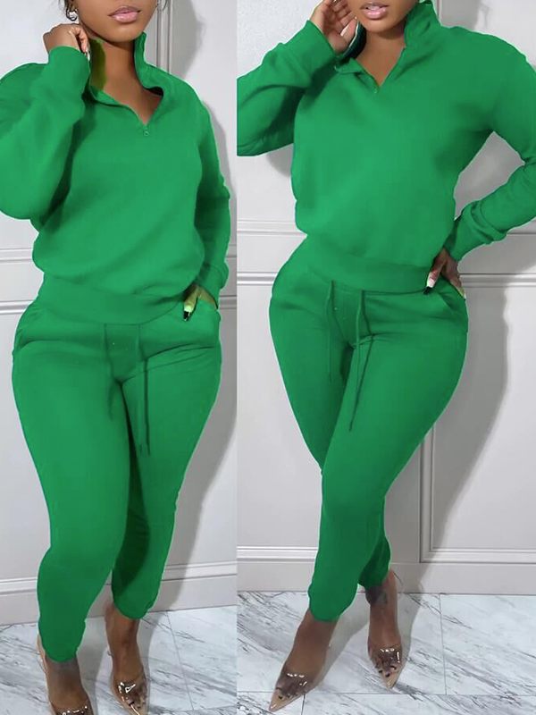 Ensemble sweat-shirt zippé et pantalon de jogging