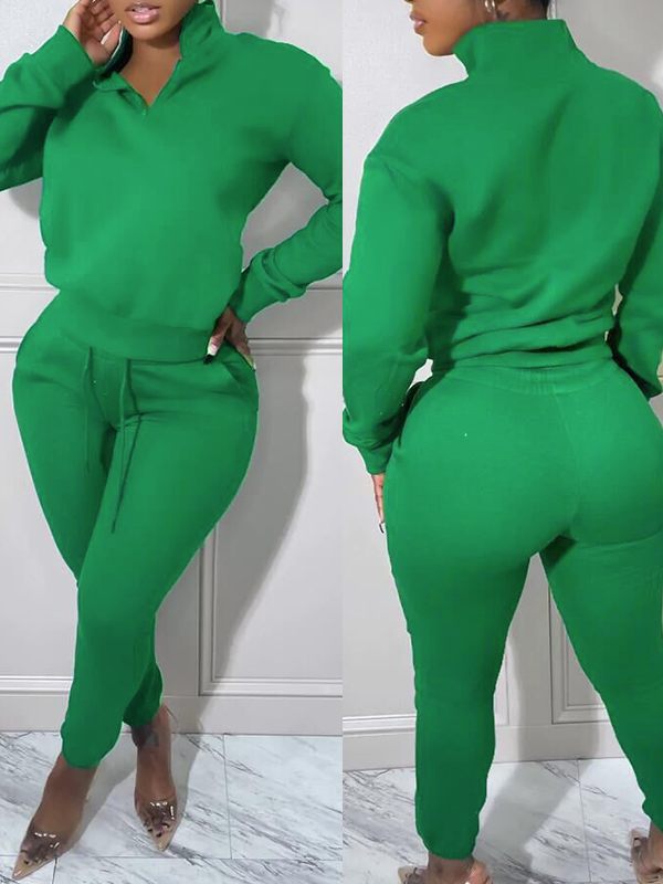 Ensemble sweat-shirt zippé et pantalon de jogging
