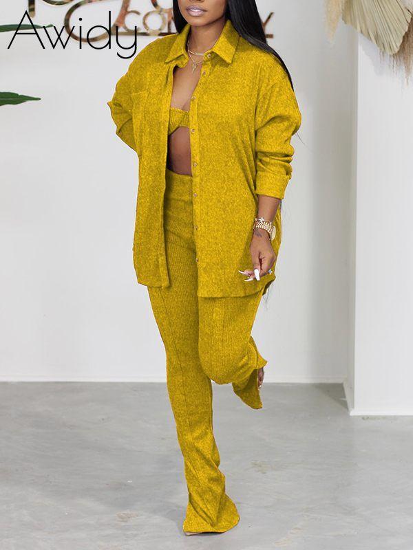 Knit Shirt Three-Piece Set--Clearance