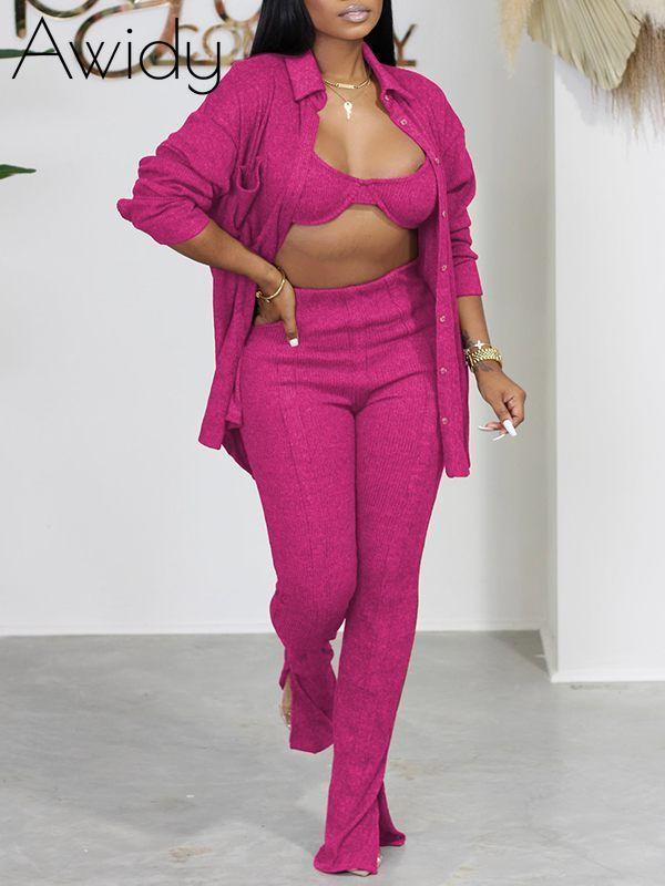 Knit Shirt Three-Piece Set--Clearance
