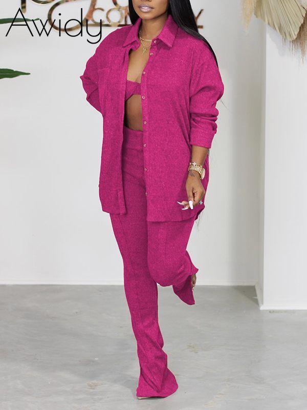 Knit Shirt Three-Piece Set--Clearance