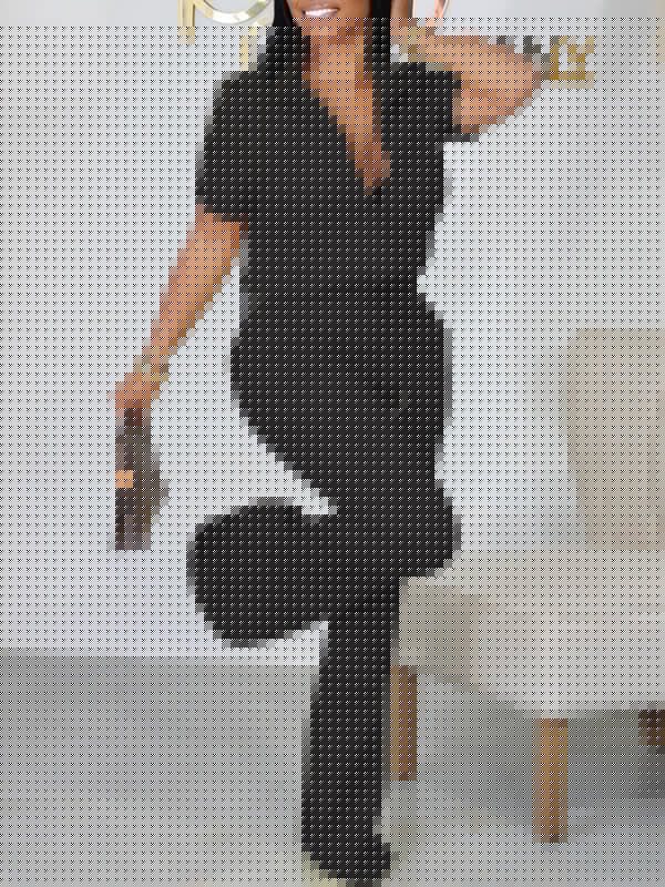 Indiebeautie Zip-Front Top & Flared Pants Set