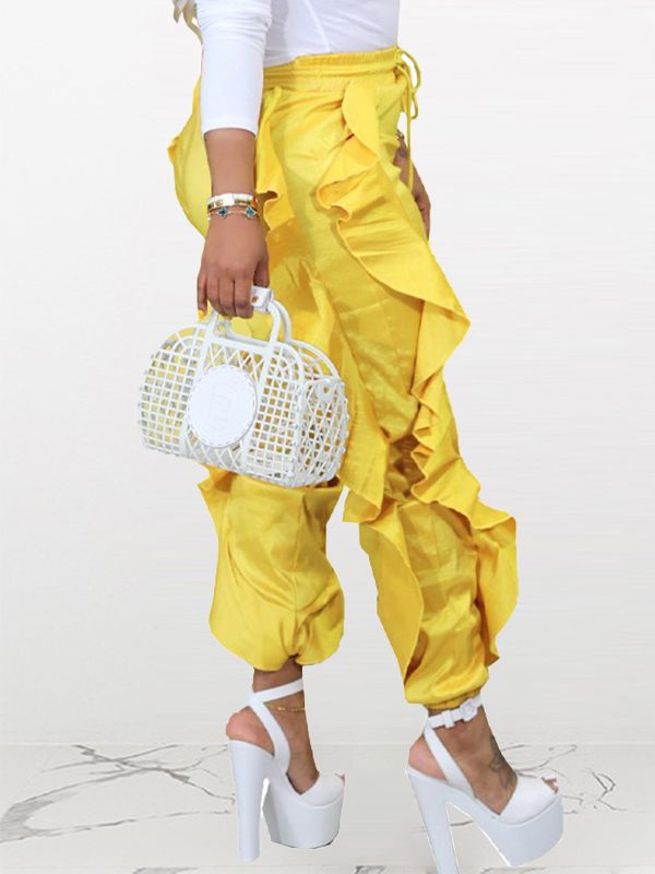 Pantalon combiné à volants