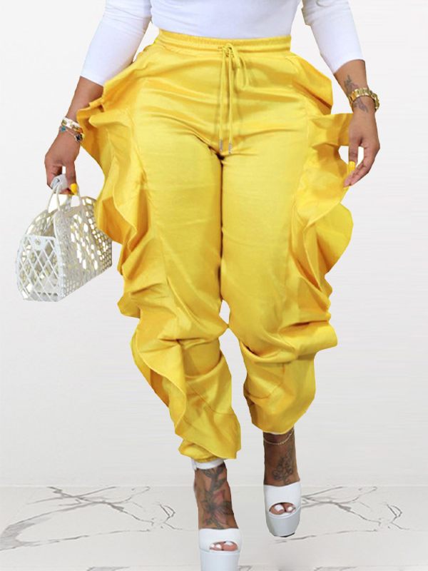 Pantalon combiné à volants