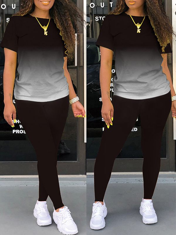 Ensemble t-shirt et pantalon ombré