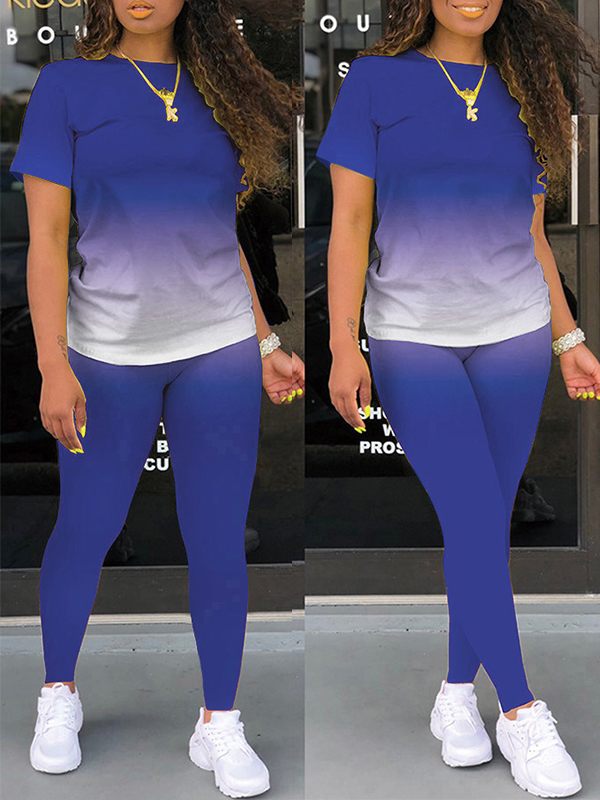 Ensemble t-shirt et pantalon ombré