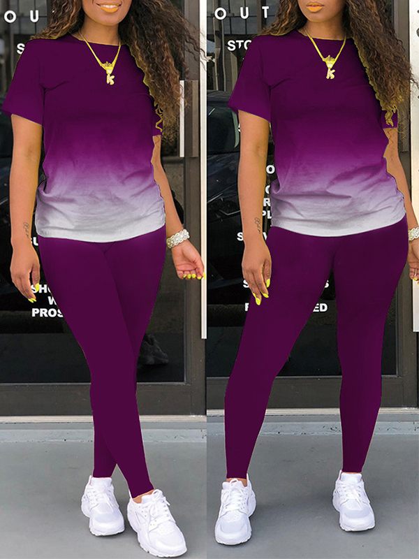 Ensemble t-shirt et pantalon ombré