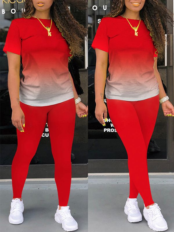 Ensemble t-shirt et pantalon ombré