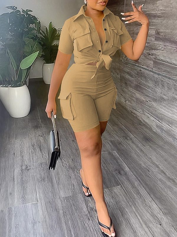 Ensemble chemise cargo et short