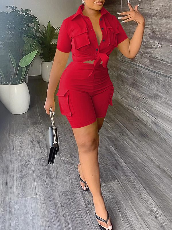 Ensemble chemise cargo et short