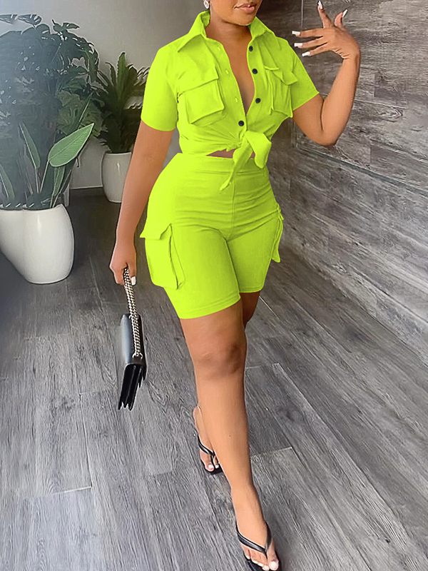 Ensemble chemise cargo et short