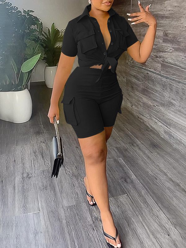 Ensemble chemise cargo et short