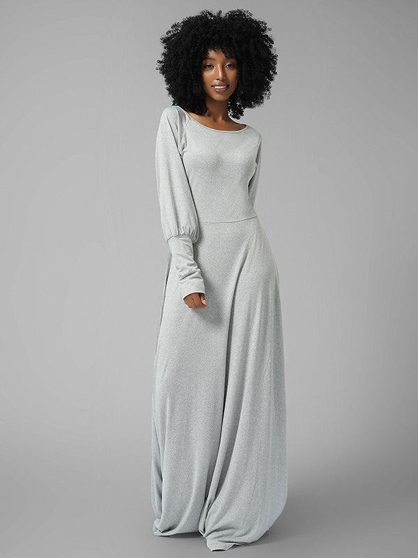Bishop Sleeve Maxi Dress--Clearance