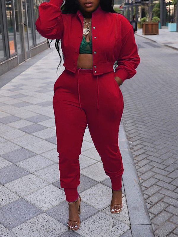 Ensemble veste bomber zippée et pantalon de jogging