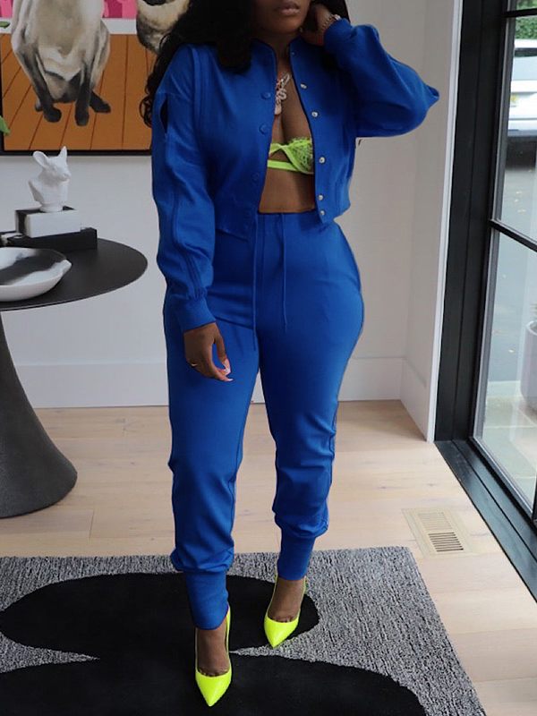 Ensemble veste bomber zippée et pantalon de jogging