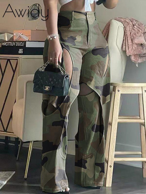 Camo Cutout Pants
