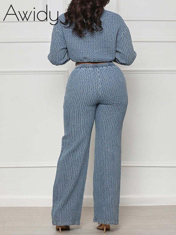 Denim Shirt & Pants Set