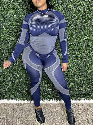 Bedrucktes Oberteil- und Hosen-Set – Ausverkauf