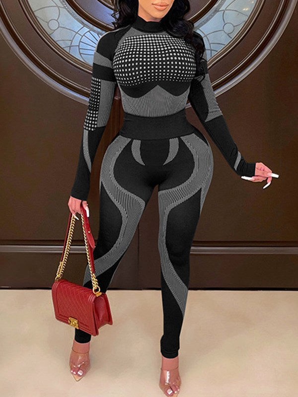 Printed Top & Pants Set--Clearance