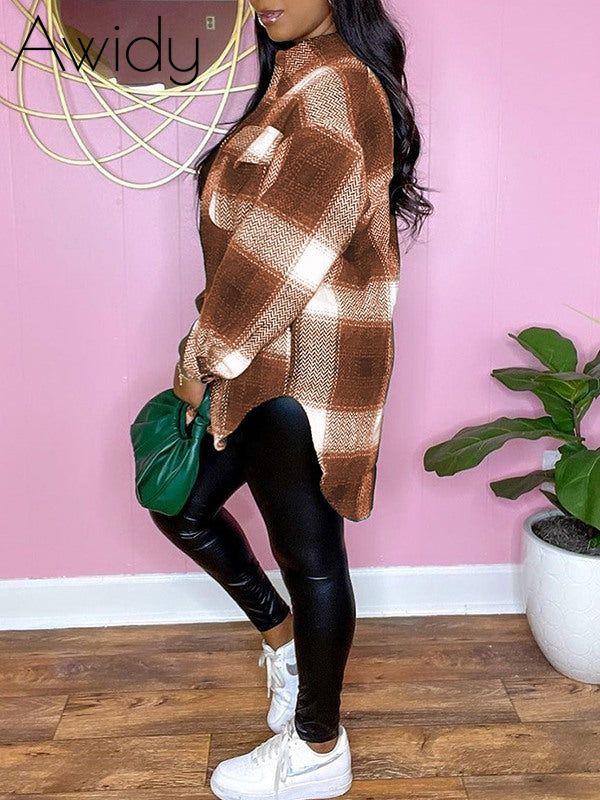 Plaid Shirt Jacket--Clearance
