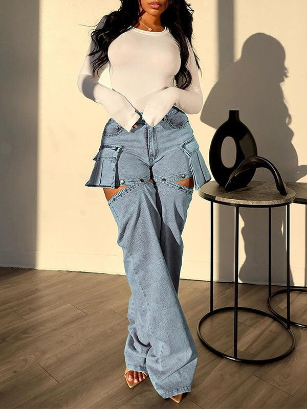 Jean cargo détachable Indiebeautie