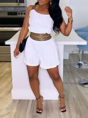 Bedrucktes, plissiertes 2-teiliges Kombi-Set – Ausverkauf