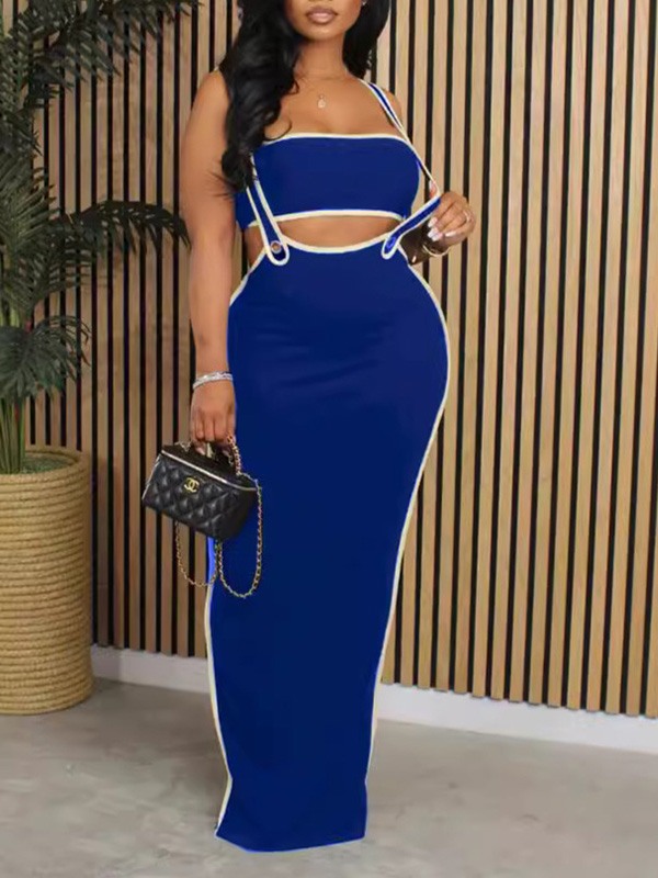 Set aus Bandeau-Top und Strapsrock