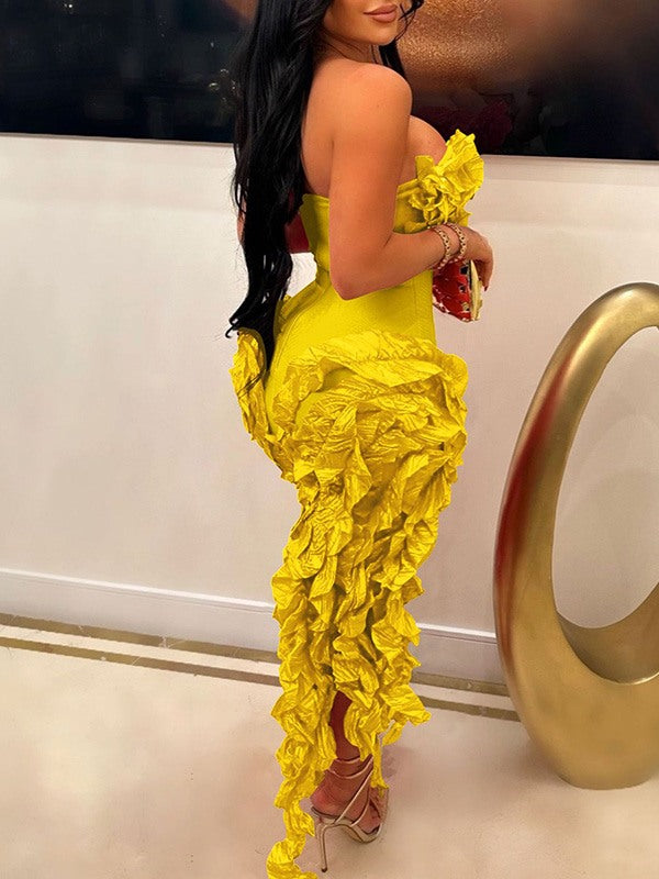 Robe bustier à volants Indiebeautie